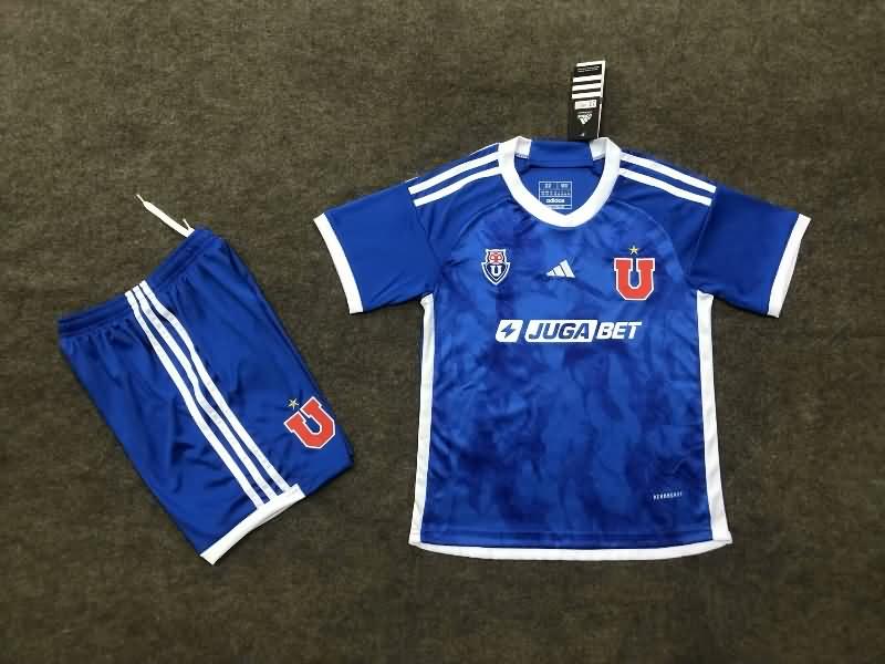 2024 Universidad Chile Home Kids Soccer Jersey And Shorts