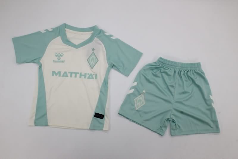 24/25 Werder Bremen Away Kids Soccer Jersey And Shorts