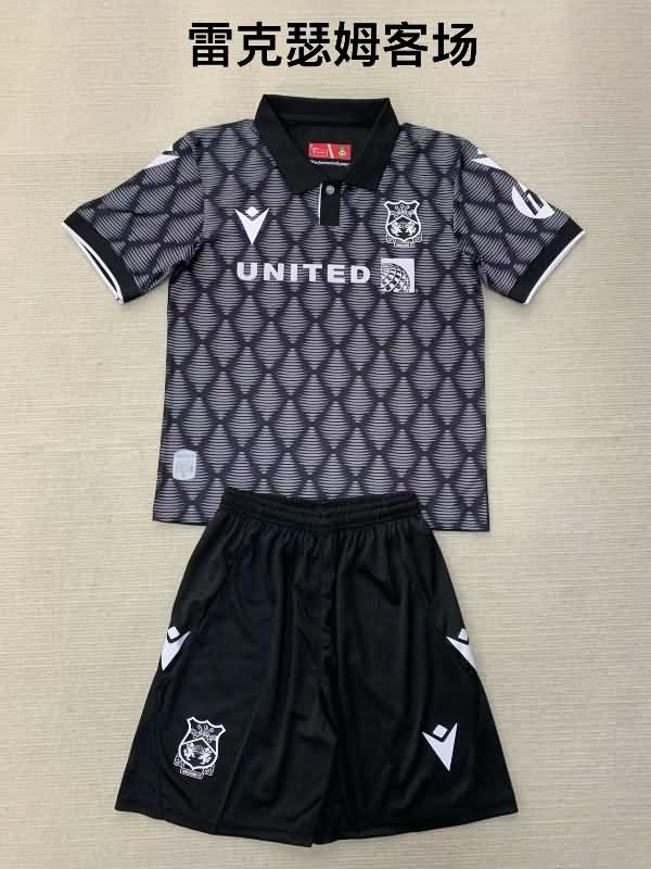 24/25 Wrexham Away Kids Soccer Jersey And Shorts