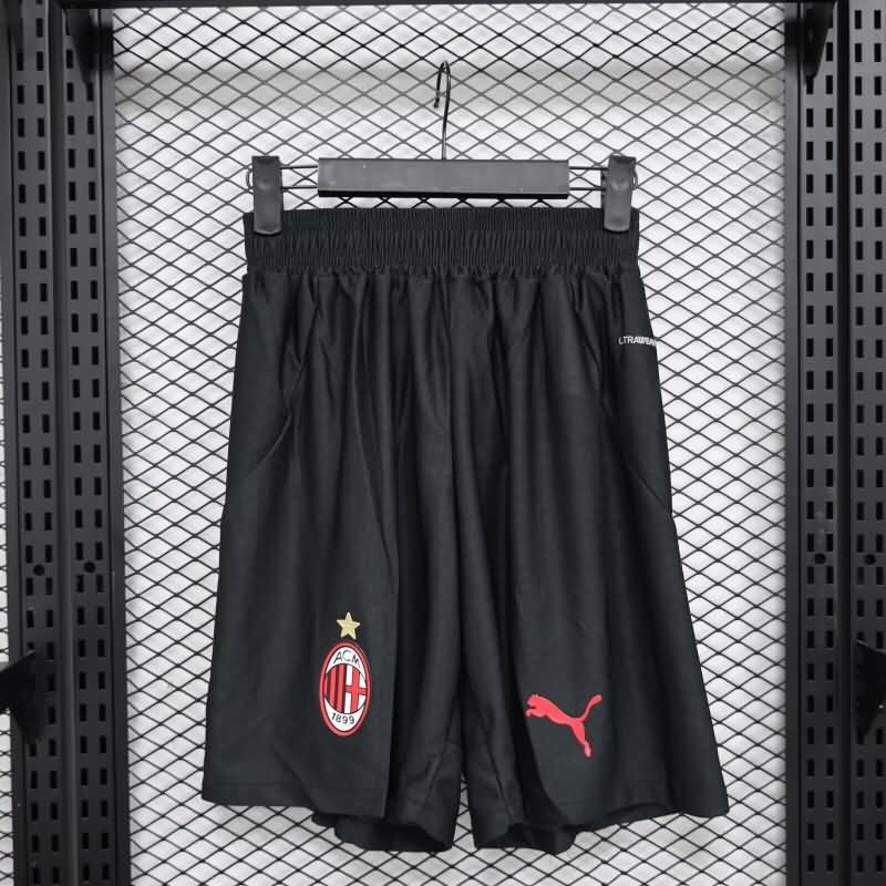 Thailand Quality(AAA) 24/25 AC Milan Home Black Soccer Shorts (Player)