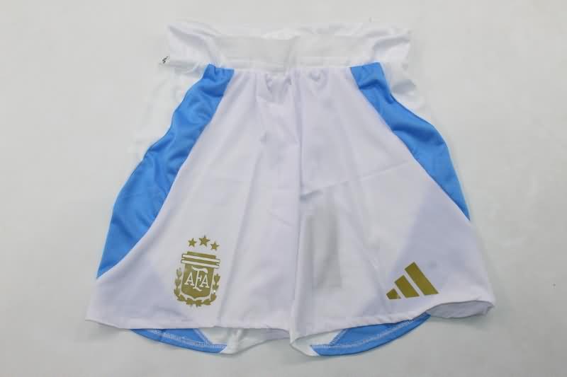 Thailand Quality(AAA) 2024 Argentina Copa America Home Soccer Shorts (Player)