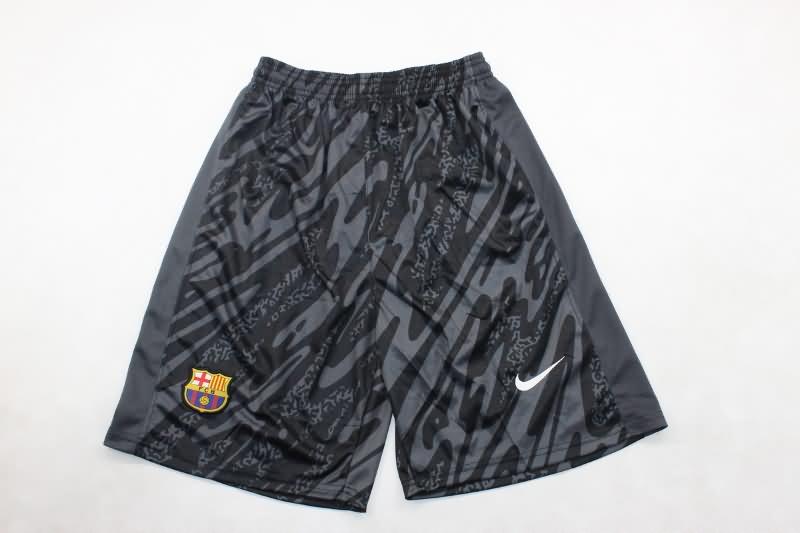 Thailand Quality(AAA) 24/25 Barcelona Goalkeeper Black Soccer Shorts