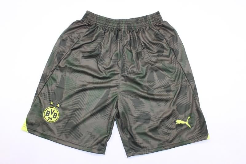 Thailand Quality(AAA) 24/25 Dortmund Goalkeeper Green Soccer Shorts