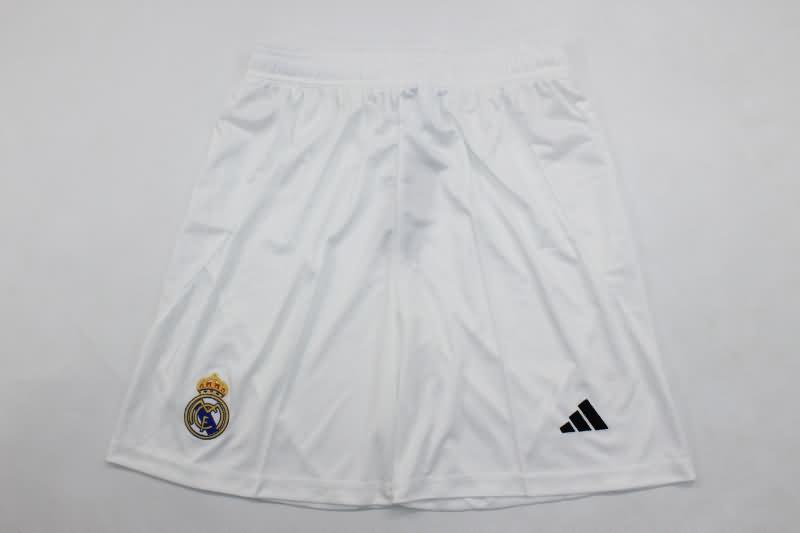Thailand Quality(AAA) 2024/25 Real Madrid Home Soccer Shorts
