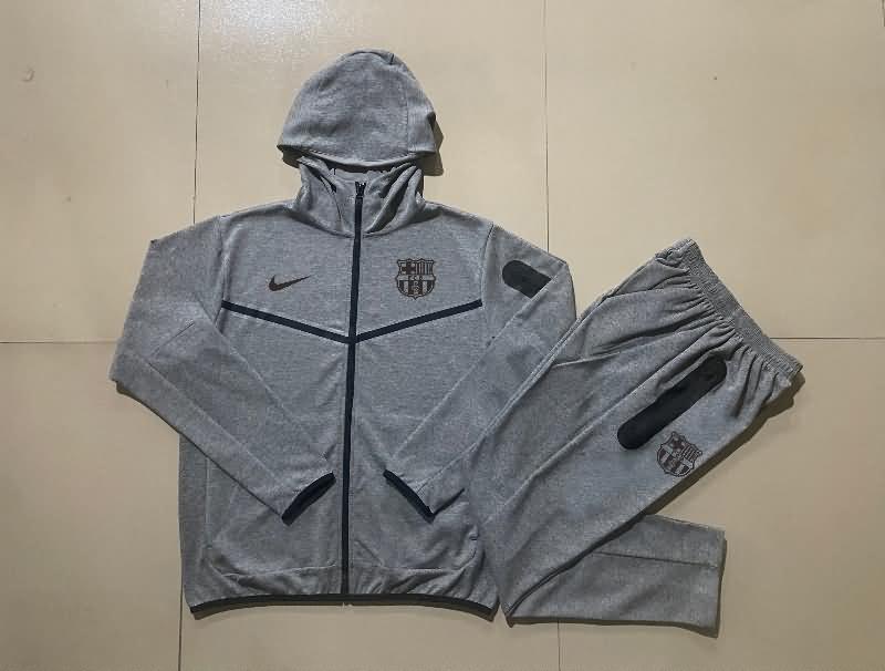 Thailand Quality(AAA) 24/25 Barcelona Grey Soccer Tracksuit