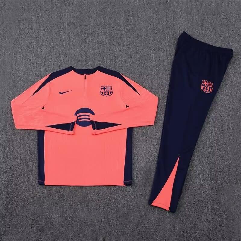 Thailand Quality(AAA) 24/25 Barcelona Pink Soccer Tracksuit