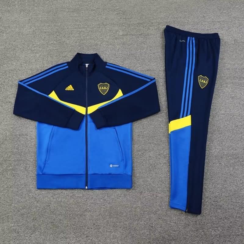 Thailand Quality(AAA) 2024 Boca Juniors Blue Soccer Tracksuit