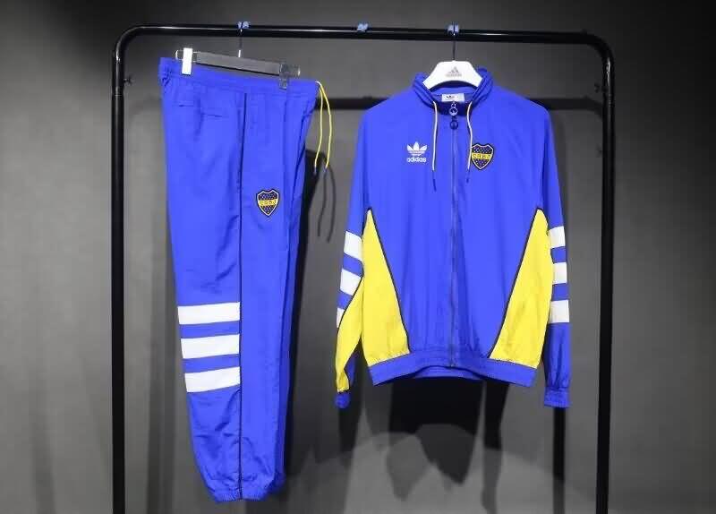 Thailand Quality(AAA) 2024 Boca Juniors Blue Soccer Tracksuit 02