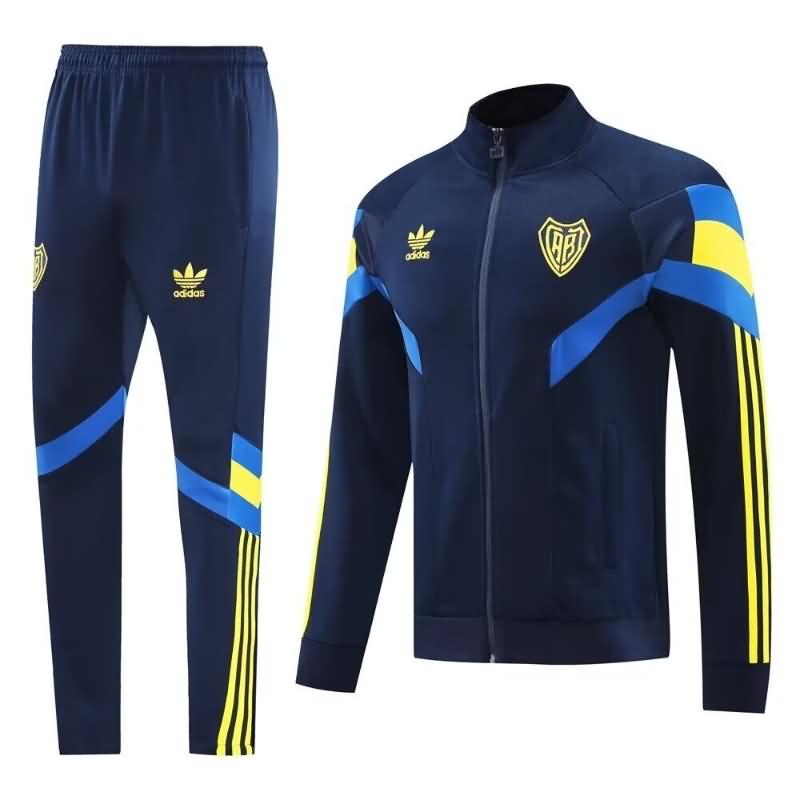 Thailand Quality(AAA) 2024 Boca Juniors Dark Blue Soccer Tracksuit