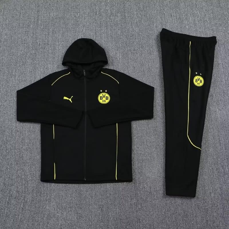 Thailand Quality(AAA) 24/25 Dortmund Black Soccer Tracksuit 03