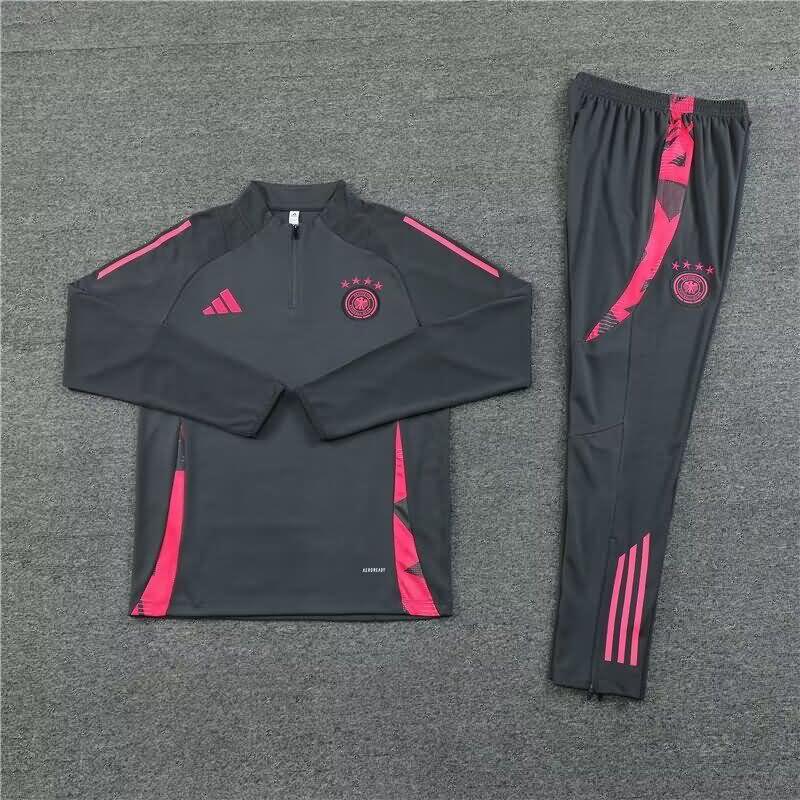 Thailand Quality(AAA) 2024 Germany Grey Soccer Tracksuit