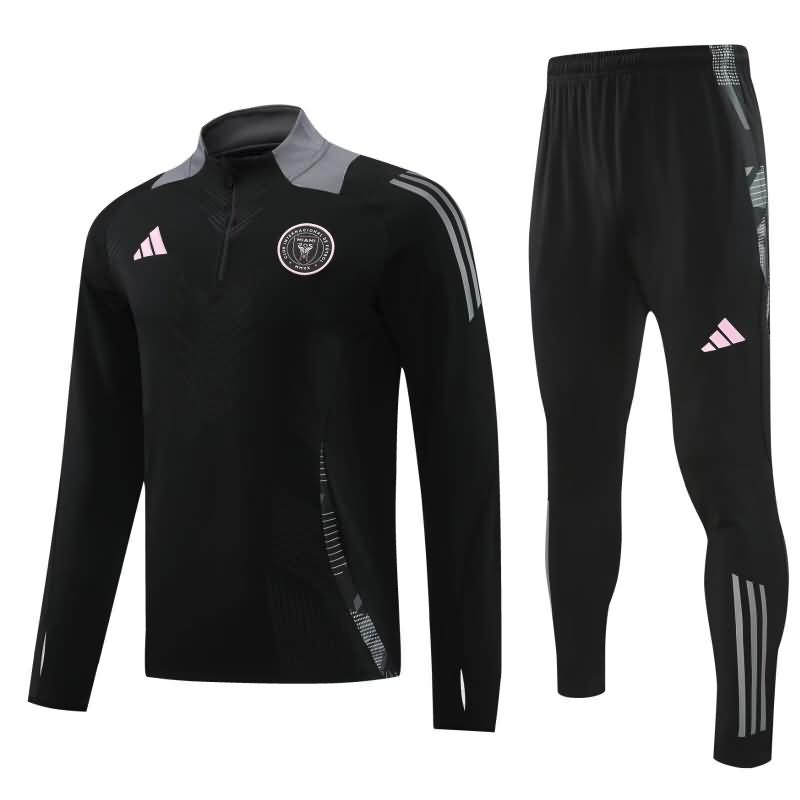 Thailand Quality(AAA) 2024 Inter Miami Black Soccer Tracksuit