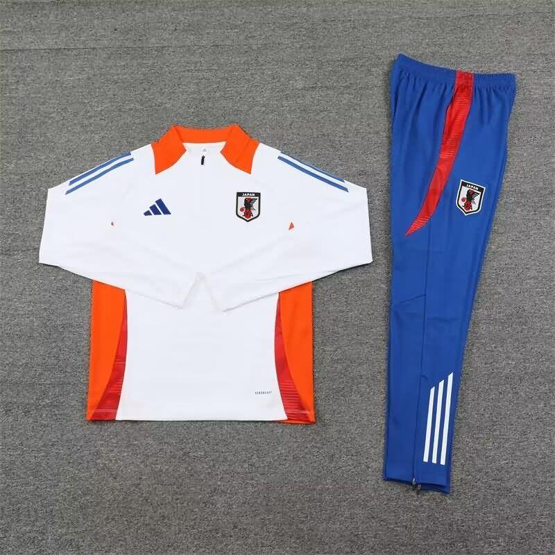 Thailand Quality(AAA) 2024 Japan White Soccer Tracksuit 03