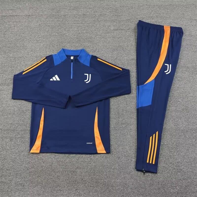 Thailand Quality(AAA) 24/25 Juventus Dark Blue Soccer Tracksuit