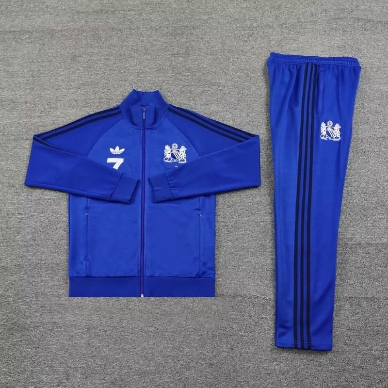 Thailand Quality(AAA) 24/25 Manchester United Blue Soccer Tracksuit