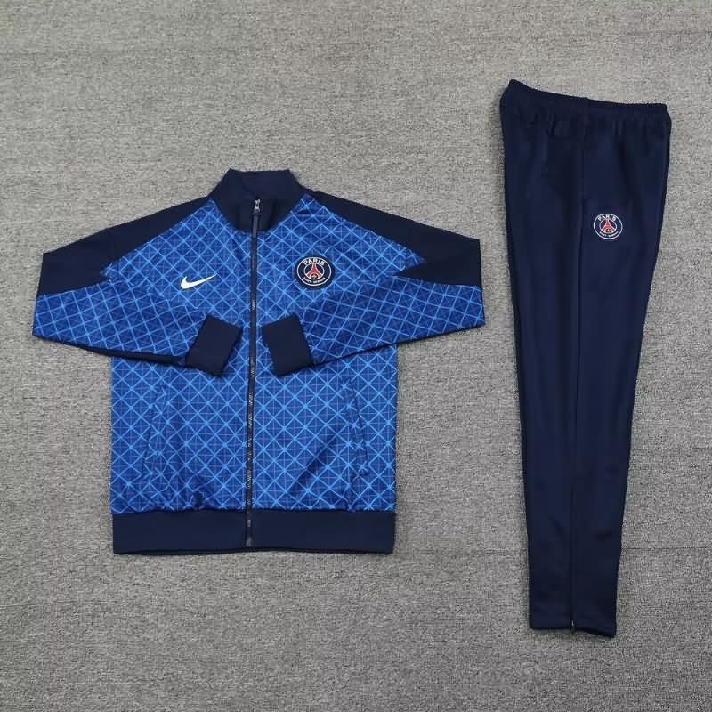 Thailand Quality(AAA) 24/25 Paris St Germain Blue Soccer Tracksuit 02