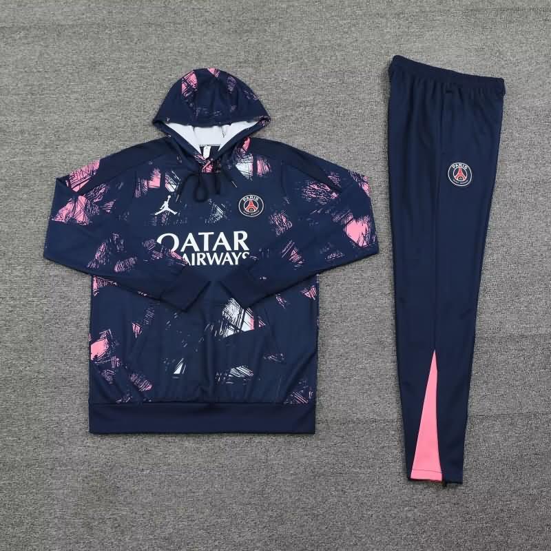 Thailand Quality(AAA) 24/25 Paris St Germain Dark Blue Soccer Tracksuit