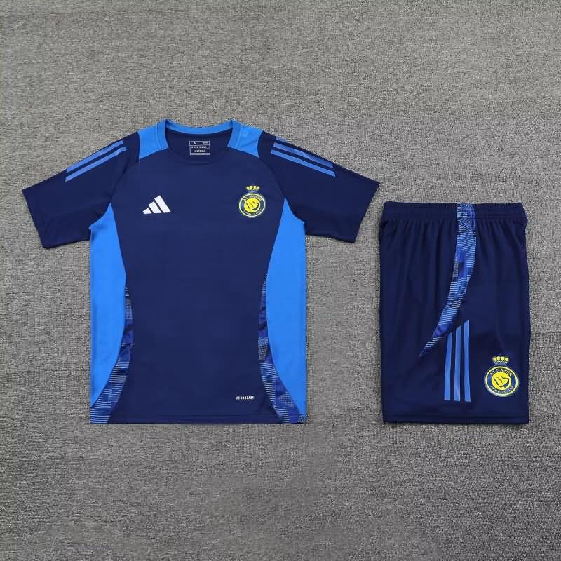 Thailand Quality(AAA) 24/25 Al Nassr FC Dark Blue Soccer Training Sets