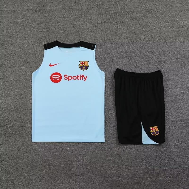 Thailand Quality(AAA) 24/25 Barcelona Light Blue Soccer Training Sets