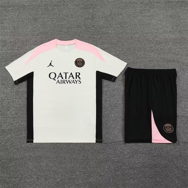 Thailand Quality(AAA) 24/25 Paris St Germain White Soccer Training Sets 03