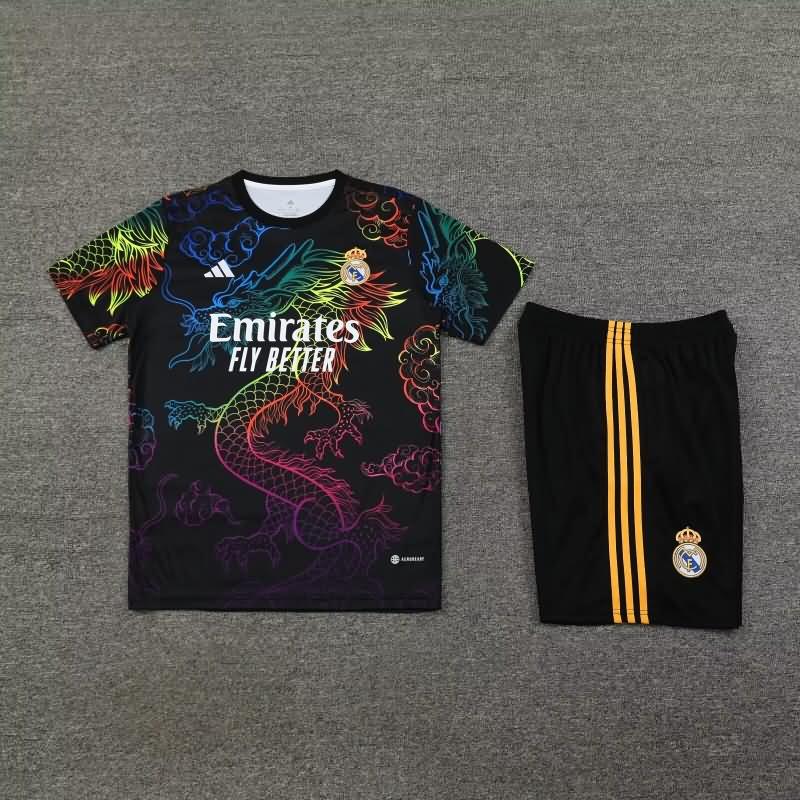 Thailand Quality(AAA) 24/25 Real Madrid Black Soccer Training Sets