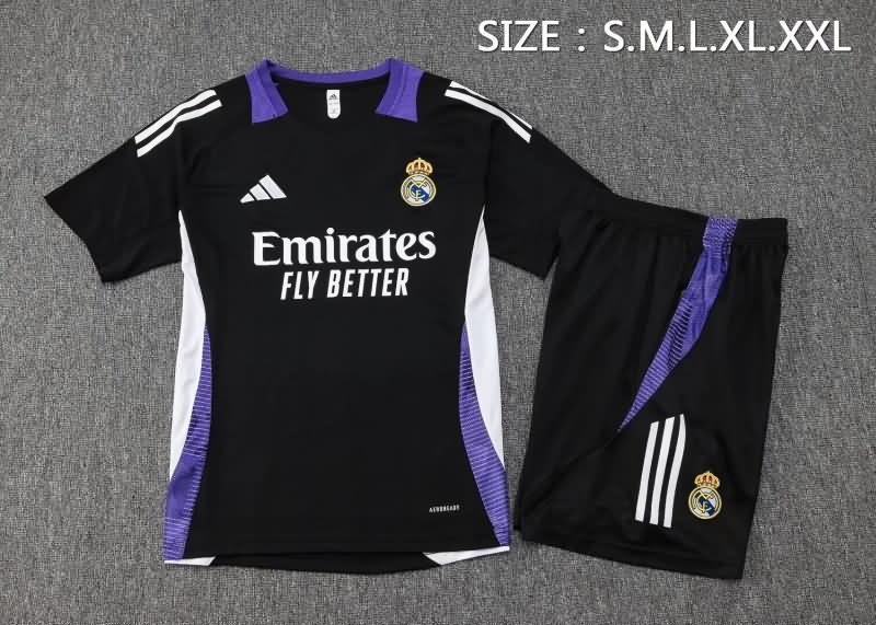 Thailand Quality(AAA) 24/25 Real Madrid Black Soccer Training Sets 08