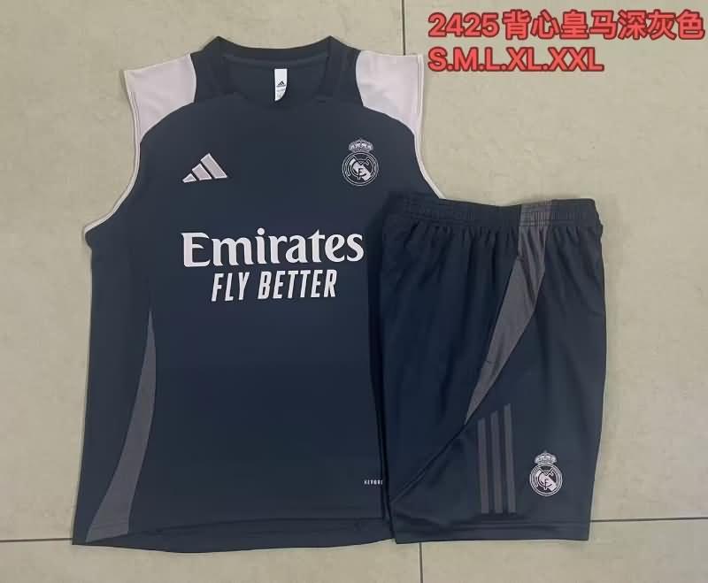 Thailand Quality(AAA) 24/25 Real Madrid Grey Soccer Training Sets