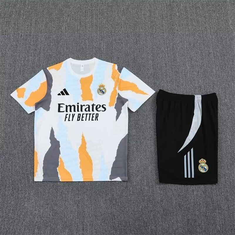 Thailand Quality(AAA) 24/25 Real Madrid White Soccer Training Sets 05