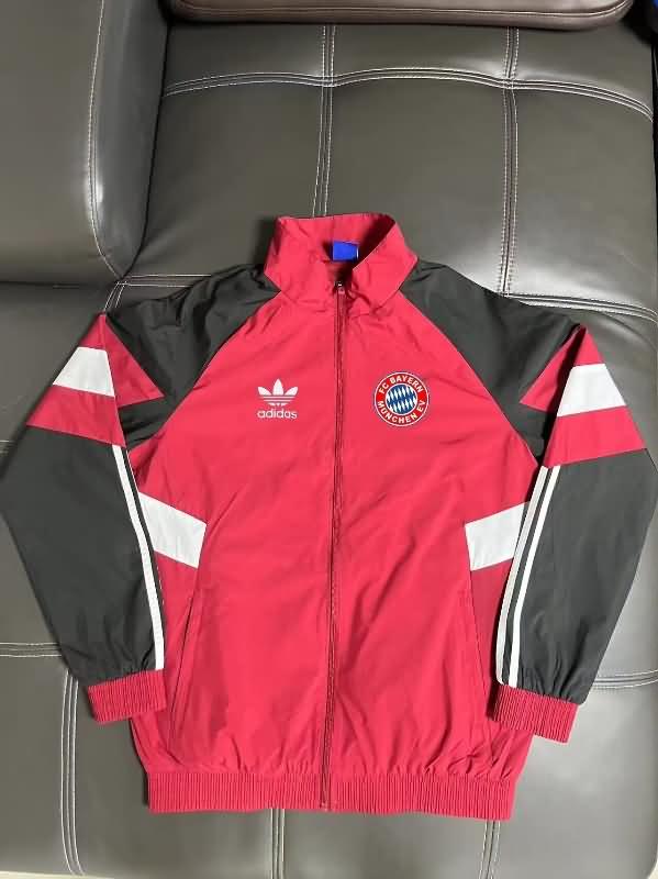 Thailand Quality(AAA) 24/25 Bayern Munich Red Soccer Windbreaker 02