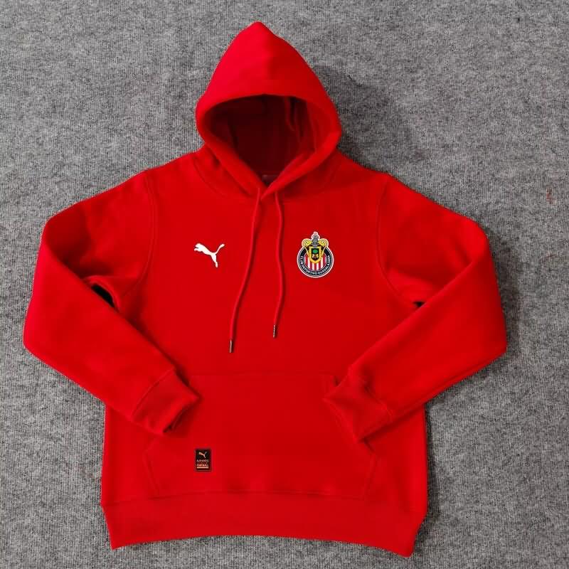 Thailand Quality(AAA) 2024 Guadalajara Red Soccer Hoodies