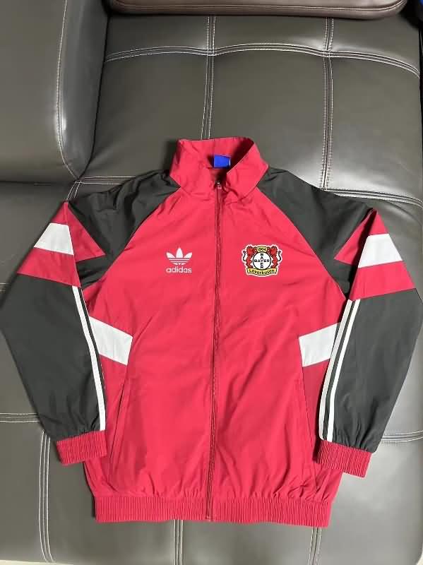 Thailand Quality(AAA) 24/25 Leverkusen Red Soccer Windbreaker