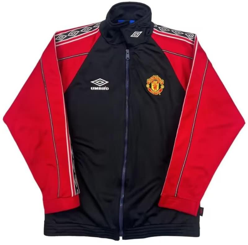 Thailand Quality(AAA) 24/25 Manchester United Black Soccer Windbreaker 04