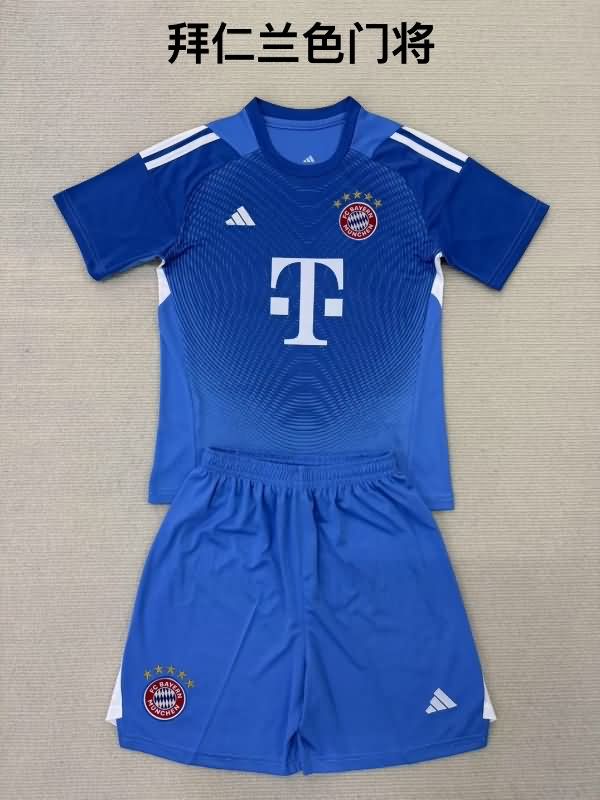 25/26 Bayern Munich Goalkeeper Blue Soccer Jersey