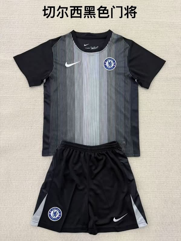 25/26 Chelsea Goalkeeper Black Soccer Jersey