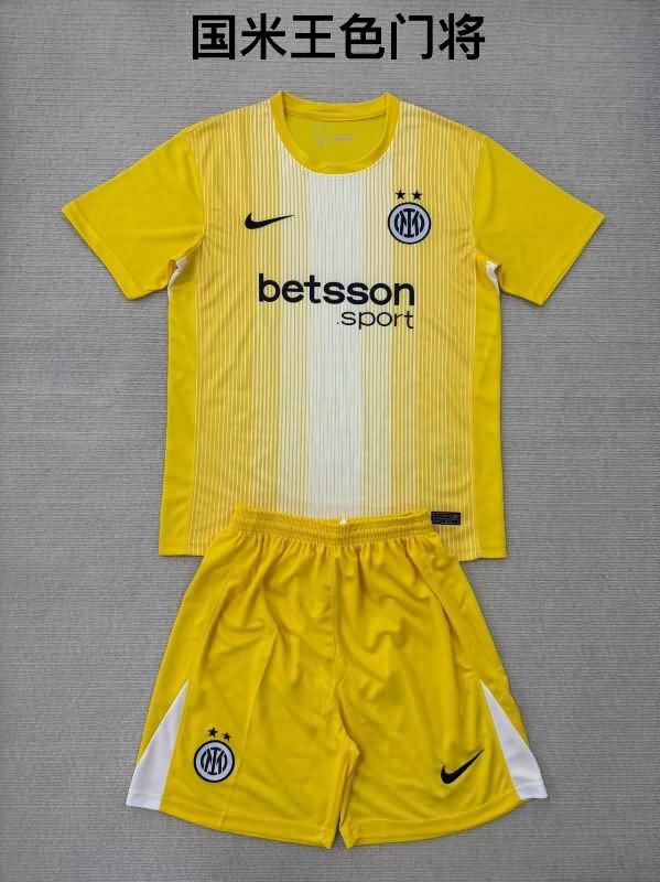 25/26 Inter Milan Goalkeeper Yellow Soccer Jersey