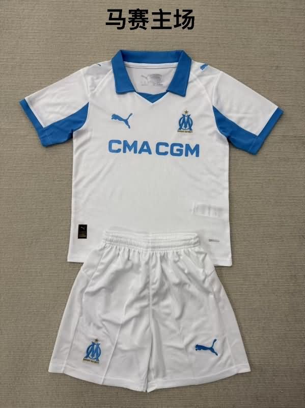 25/26 Marseilles Home Soccer Jersey