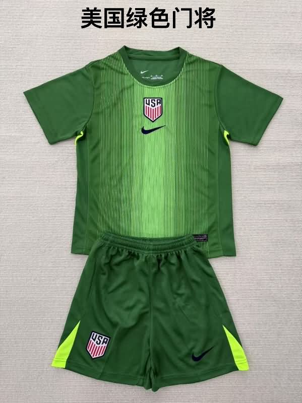 2025 USA Goalkeeper Green Soccer Jersey