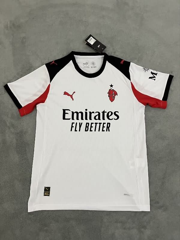 Thailand Quality(AAA) 25/26 AC Milan Away Soccer Jersey
