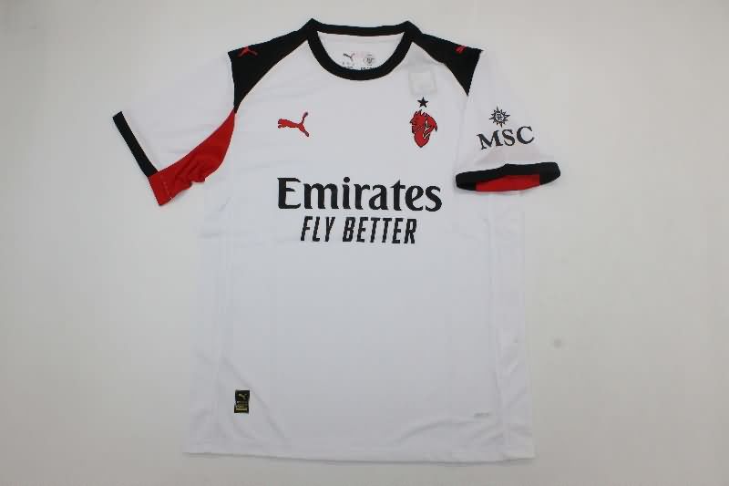Thailand Quality(AAA) 25/26 AC Milan Away Soccer Jersey (Player)