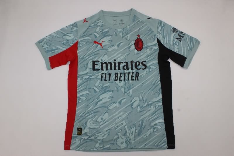 Thailand Quality(AAA) 25/26 AC Milan Goalkeeper Grey Soccer Jersey