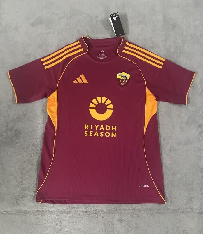 Thailand Quality(AAA) 25/26 AS Roma Home Soccer Jersey