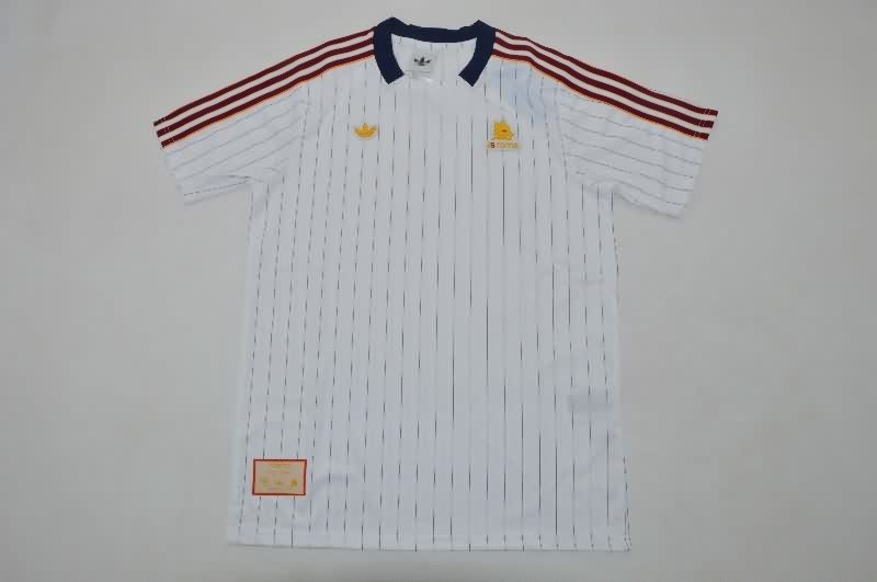 Thailand Quality(AAA) 25/26 AS Roma White Soccer Jersey 02