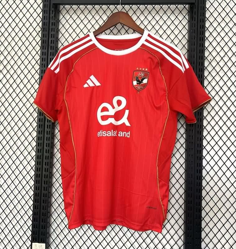 Thailand Quality(AAA) 25/26 Al Ahly Home Soccer Jersey