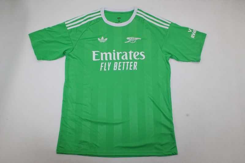 Thailand Quality(AAA) 25/26 Arsenal Goalkeeper Green Soccer Jersey