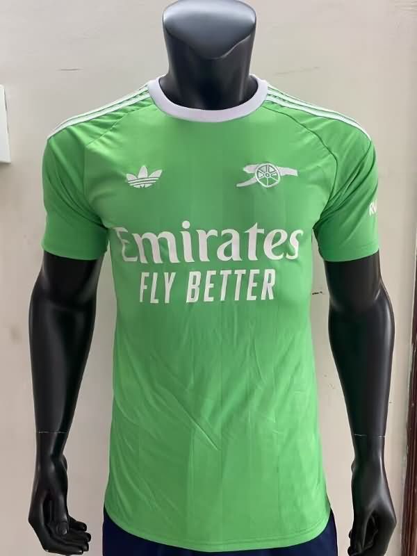 Thailand Quality(AAA) 25/26 Arsenal Goalkeeper Green Soccer Jersey Leaked