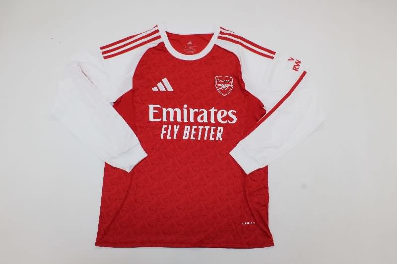 Thailand Quality(AAA) 25/26 Arsenal Home Long Sleeve Soccer Jersey
