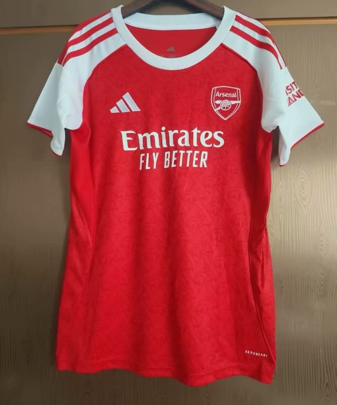 Thailand Quality(AAA) 25/26 Arsenal Home Women Soccer Jersey