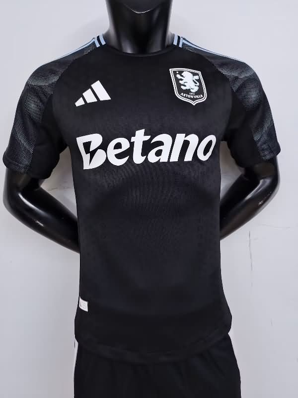 Thailand Quality(AAA) 25/26 Aston Villa Away Soccer Jersey (Player)