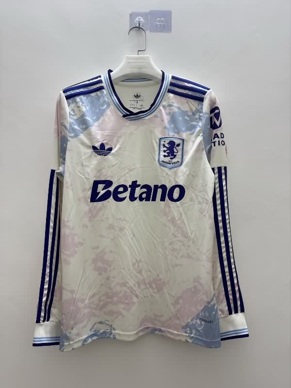 Thailand Quality(AAA) 25/26 Aston Villa Third Long Sleeve Soccer Jersey