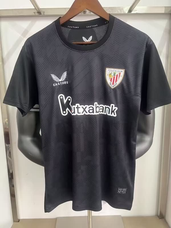 Thailand Quality(AAA) 25/26 Athletic Bilbao Goalkeeper Black Soccer Jersey